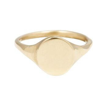 Mesa Signet ring - 14k - erin cuff jewelry