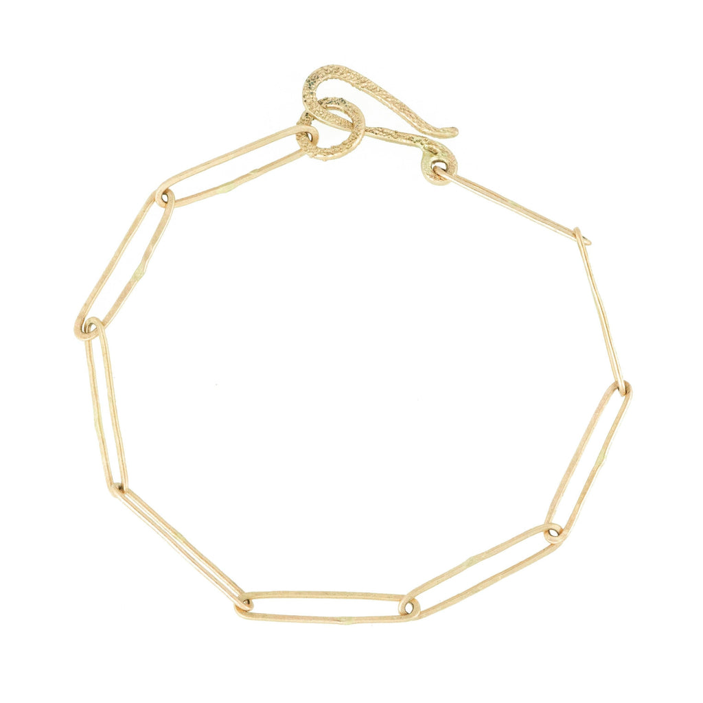 Paperclip Chain Bracelet - 14k - erin cuff jewelry